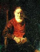 REMBRANDT Harmenszoon van Rijn portratt av gammal man France oil painting artist